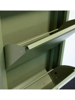 Schuhschrank Pisa 6 Grün 150 x 16 cm