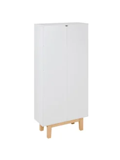 Schuhschrank SANDFLY in Weiß/Braun - (W) 60 x (H) 128 x (L) 24 cm