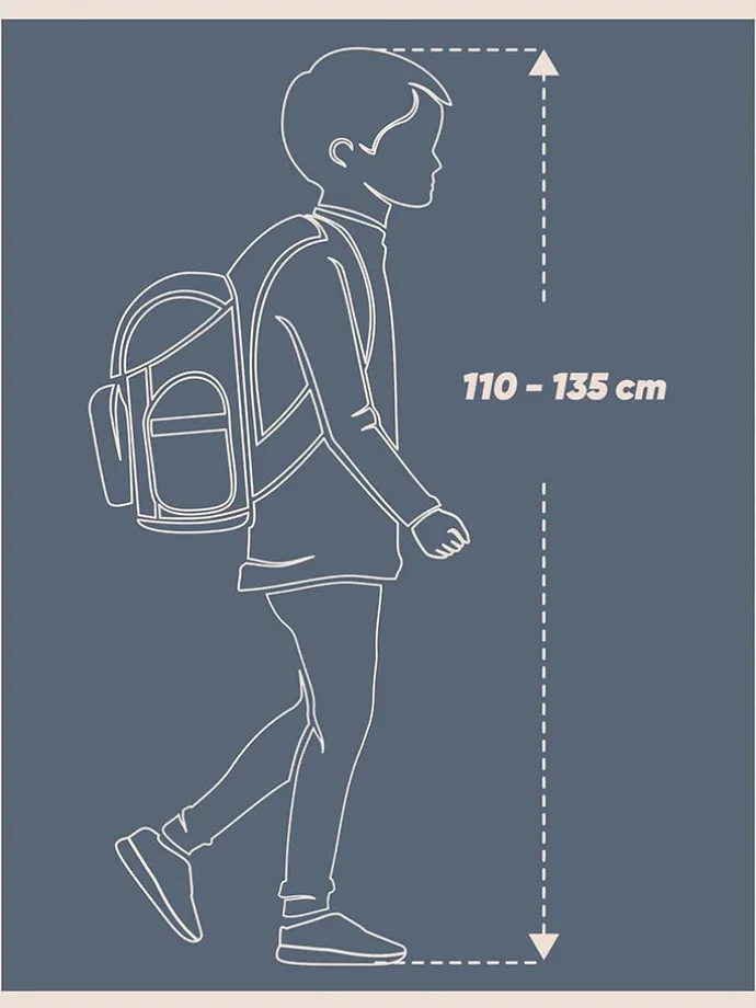 Schulranzen "Ergo Robots" in Schwarz