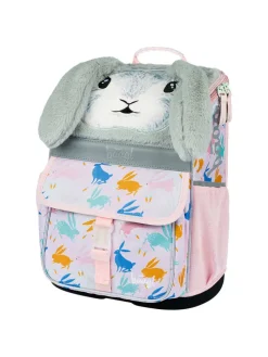 Schulranzen "Zippy Bunny" in Grau/ Rosa