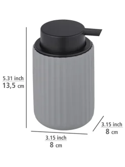 Seifenspender in Grau - (H)13,5 cm