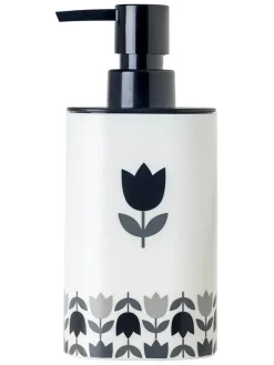 Seifenspender "Tulip" in Schwarz/ Weiß - 340 ml
