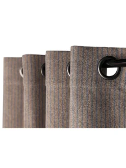 Ösenschal "Fun" in Braun/ Blau