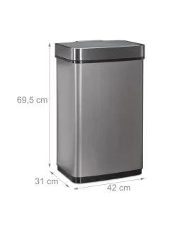 Sensor Mülleimer in Grau - 60 l