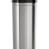 Sensor-Abfalleimer in Silber - 30 l
