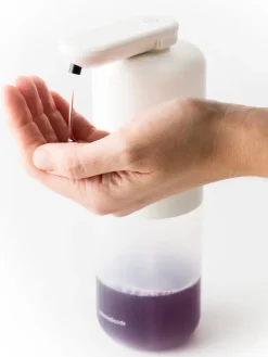 Sensor-Seifenspender in Weiß/ Transparent - 350 ml