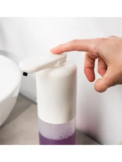 Sensor-Seifenspender in Weiß/ Transparent - 350 ml