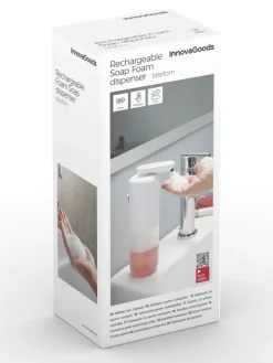 Sensor-Seifenspender in Weiß/ Transparent - 350 ml