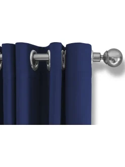 Ösenvorhang in Blau