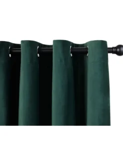 Ösenvorhang in Grün