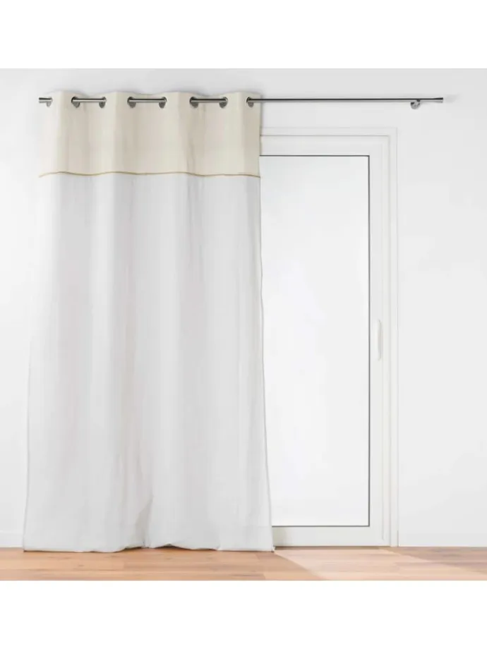 Ösenvorhang in weiß