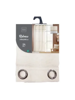 Ösenvorhang in weiß