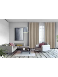 Ösenvorhang "Luxe" in Beige