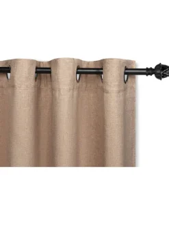 Ösenvorhang "Luxe" in Taupe