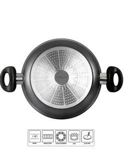 Servierpfanne in Schwarz - Ø 28 cm