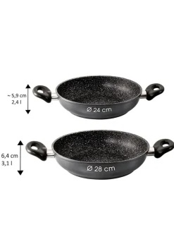 Servierpfanne in Schwarz - Ø 28 cm