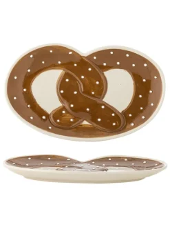 Servierplatte ''Treats'' in Hellbraun - (L)23,5 x (B)14 cm