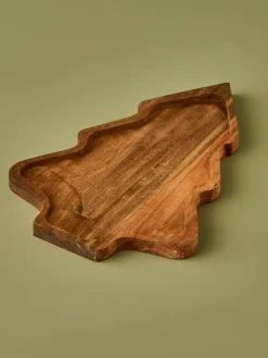 Serviertablett in Braun - (B)28,5 x (T)20 cm