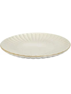 Servierteller in Weiß/ Beige - Ø 32 cm