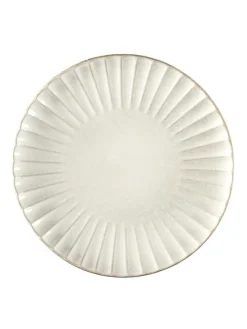 Servierteller in Weiß/ Beige - Ø 32 cm