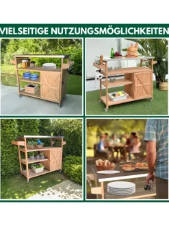 Servierwagen James Kücheninsel/-wagen in Braun