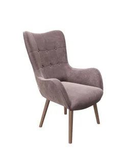 Sessel "BRIDGET" in Rose Quartz - (B)68 x (H)99 x (T)77 cm