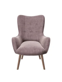 Sessel "BRIDGET" in Rose Quartz - (B)68 x (H)99 x (T)77 cm