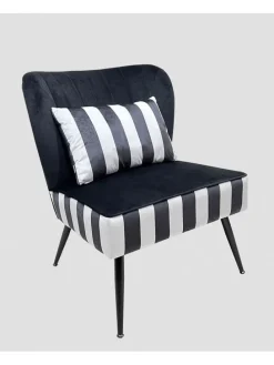 Sessel "Cardnival" in Schwarz/ Weiß - (B)71 x (H)86 x (T)75,5 cm