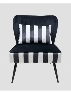 Sessel "Cardnival" in Schwarz/ Weiß - (B)71 x (H)86 x (T)75,5 cm