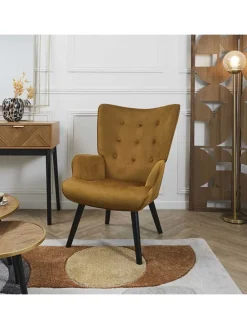 Sessel ''Giulia'' in Gelb - (B)68 x (H)96 x (T)75 cm