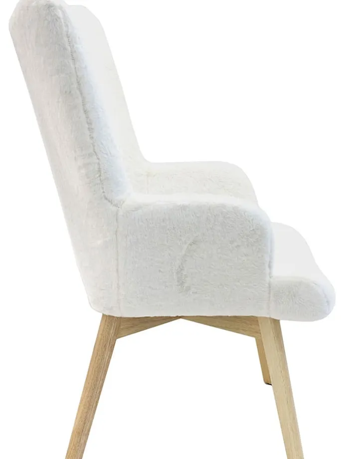 Sessel "Helsinki" in Weiß - (B)74 x (H)100 x (T)65 cm