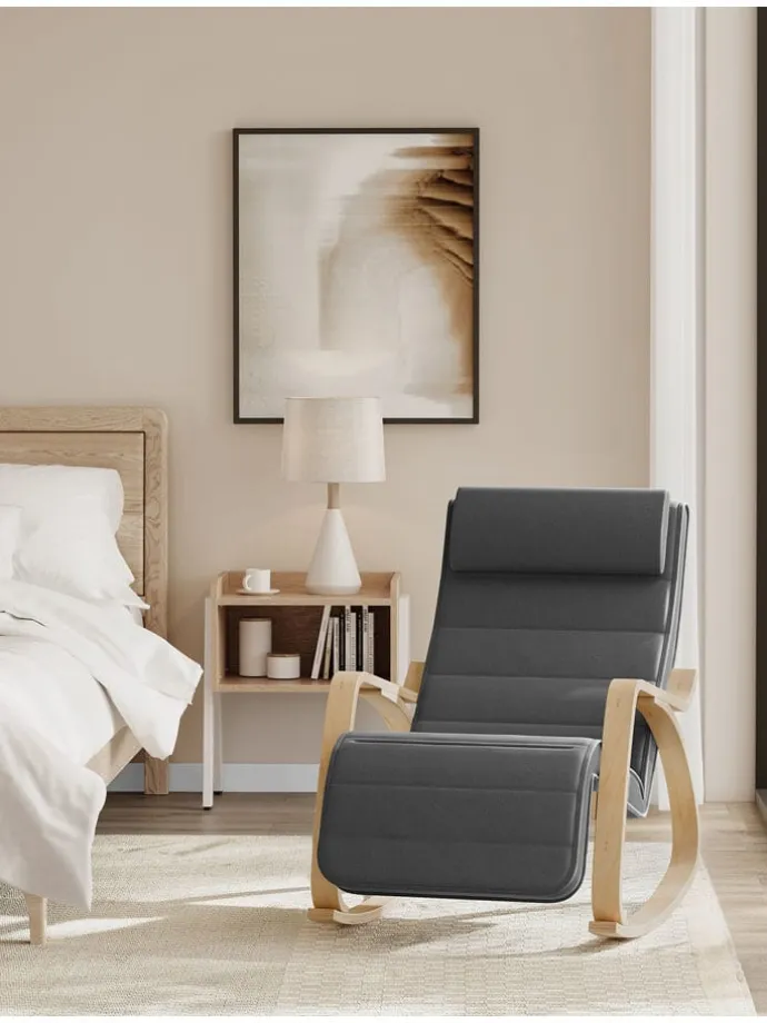 Sessel in Grau/ Hellbraun - (B)55 x (H)84 cm