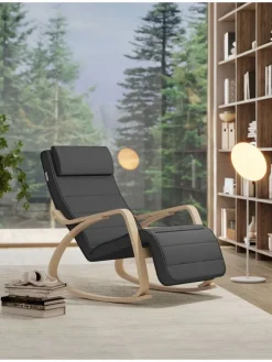 Sessel in Grau/ Hellbraun - (B)55 x (H)84 cm