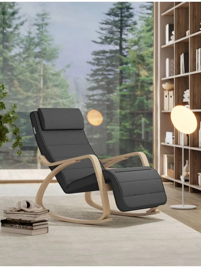 Sessel in Grau/ Hellbraun - (B)55 x (H)84 cm