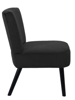 Sessel in Schwarz - (B)55 x (H)76 x (T)63 cm