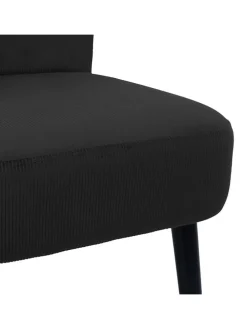 Sessel in Schwarz - (B)55 x (H)76 x (T)63 cm