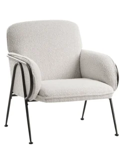 Sessel TRYSNES in Beige/Schwarz - (W) 74 x (H) 84 x (L) 75 cm