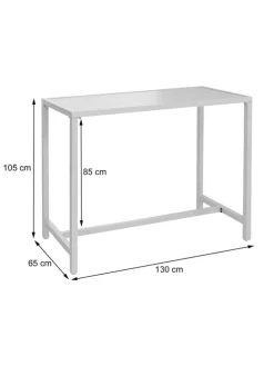 Set Bartisch + 4x Barhocker P91, Hellgrau