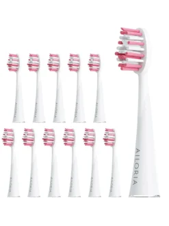 SHINE BRIGHT Extra Clean Ersatzbürstenköpfe 12er Set in rosa