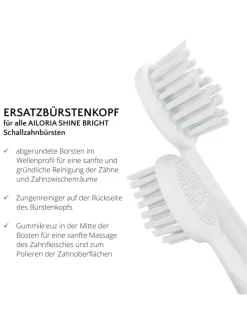 SHINE BRIGHT Extra Clean Ersatzbürstenköpfe 6er Set in weiß