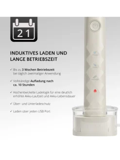 SHINE BRIGHT SET USB-Schallzahnbürste in weiß