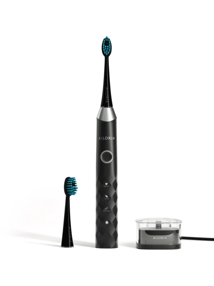 SHINE BRIGHT USB-Schallzahnbürste in schwarz