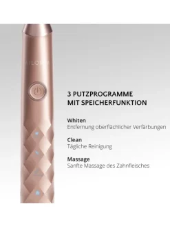 SHINE BRIGHT USB-Schallzahnbürste in roségold