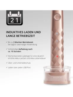 SHINE BRIGHT USB-Schallzahnbürste in roségold
