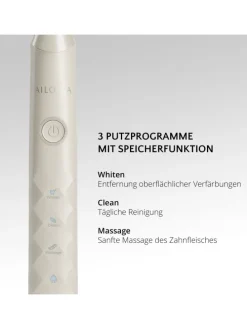 SHINE BRIGHT USB-Schallzahnbürste in weiß