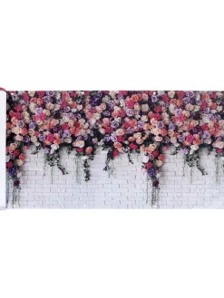 Sichtschutz "Roses" in Grau/ Pink - (B)500 x (H)85 cm