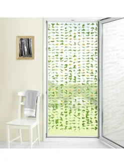 Sichtschutz-Vorhang in Grün/ Gold - (L)190 x (B)90 cm