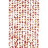 Sichtschutz-Vorhang in Rot/ Gelb - (L)190 x (B)90 cm