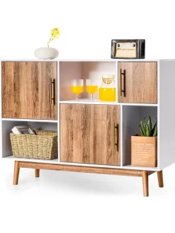 Sideboard 6 Fächer in Beige