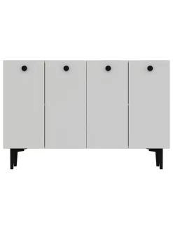 Sideboard in Weiß - (B)120 cm - (H)80 cm - (T)29,6 cm
